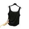 Chaleco de punto sin mangas con cuello en U de colores para mujer, cómodo de modal, nuevo para el verano, versátil, top básico de tirantes casual
