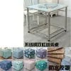 Mesa de Barbacoa de Acero Inoxidable Mesa Cuadrada de Comedor para el Hogar Calefacción Eléctrica Multifuncional Plegable Mesa de Ajedrez y Cartas Rejilla para Barbacoa