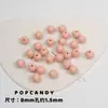 Colección de Cuentas Redondas Acrílicas de Color Sólido Pulsera Collar Cadena para Teléfono Móvil Cuentas Agujero Recto Básico Joyería Colorida Cuentas Sueltas