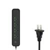 Tablero de cableado inteligente USB con múltiples orificios para oficina y hogar, enchufe con cable de alta potencia al por mayor, estándar británico y americano europeo.