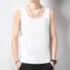Camiseta Base sin Mangas de Algodón Puro para Hombre, Verano, Delgada, Moderna, Versátil, Venta Directa de Fábrica