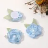 Feriado de primavera flor de vento super fada folha verde malha de pérola flor acessório de cabelo feito à mão diy acessórios para cabelo acessórios de vestuário atacado