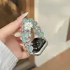 Correa de Reloj de Cadena con Cuentas de Flor de Loto de Vidrio Adecuada para Apple 10 S11 Samsung Huawei Gt6 Fit5 Xiaomi Redmi Pulsera