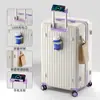 Maleta de 20 pulgadas para llevar en cabina Maleta con ruedas tipo spinner para mujer 24 pulgadas para hombre Estudiante 26 pulgadas Cerradura de combinación Maleta de viaje Maleta de cuero