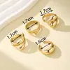 Anillo de Aleación de Moda Versátil de Venta Caliente Europea y Americana para Mujeres 2025 Nuevo Anillo Personalizado para Dedo Índice Abierto Anillo Ins Venta al por Mayor