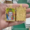 Pingente Thangka de Cobre Puro com Borda Estreita e Caixa Gahu Incrustada, Joia Portátil Estilo Chinês Vintage, Caixa Vazia para Atacado de Fabricante