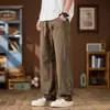 Danbaoni Primavera Novo Jeans Masculino de Cor Sólida Jeans Reto Loose de Perna Larga Retro Japonês para Homens