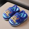 Zapatillas de algodón de dibujos animados para niños del equipo Wangwang, zapatillas de algodón térmicas antideslizantes de punta cerrada para interiores y exteriores, venta al por mayor
