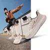 Tênis de Corrida Hongxing Erke Yunyi Feminino Novo Repelente à Água Amortecedor de Impacto Retorno Solado Grosso Leve Preto Sapatos Esportivos