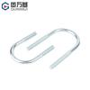 Tornillo en forma de U de acero al carbono galvanizado Perno en forma de U Abrazadera de tubo en forma de U Abrazadera de tubo fija extendida Hebilla de aro M6M8M10M12