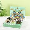 Juego de Cuencos Florales Acuarela Cerámica Plato Tazón de Arroz Vajilla Transfronteriza Caja de Regalo Estilo Ins Corazón de Niña
