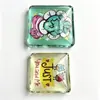 Imanes creativos de cristal para refrigerador, imanes magnéticos, pegatinas redondas de cristal personalizadas, decorativos, de viaje, recuerdos DIY