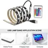 Kit de tira de luces LED de 5V, luz de ambiente para fondo de TV, kit de tira de luces LED transfronteriza 5050RGB, colorido, control remoto, Bluetooth
