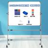 Quadro Branco Quadro de Escrita Tipo Suporte Quadro Negro Magnético Casa Crianças Quadro de Visualização Desenho Lado Único e Duplo Rodas Adesivo de Parede Pequeno Versão Branca de Classe