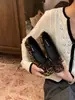 Sapatos de sola macia com bico dividido, sapatos baixos de boca rasa, sapatos Mary Jane de bico quadrado com laço para a Primavera/Outono/Inverno de 2026