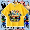 Nueva camiseta de manga corta para niños del juego de Roblox Animal Hospital, top moderno