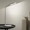Luminária de Mesa Qixin LZ-201 Branco Millet Escritório Casa Uso Duplo Luminária de Mesa Proteção Ocular Luz Noturna Multiuso