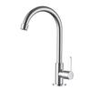 Grifo Individual de Acero Inoxidable Giratorio Universal Cuello Largo Purificación de Agua Grifo Vertical Fregadero de Cocina Lavabo Grifo de Agua Fría Única