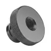 Tuerca moleteada de acero al carbono de cabeza alta GB806 zinc negro tuerca de escalón apretada a mano tapa de tornillo moleteada ajustable a mano m3m10