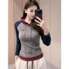 Camiseta con Capucha de Manga Larga Cepillada Falsa de Dos Piezas con Forro de Forro Polar Térmico Talla Grande para Mujer, Ajuste Delgado para Otoño e Invierno, Favorecedora y que Disimula la Figura, Capa Base