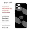 Shell do telefone móvel em relevo pintado shell de vidro fabricantes de uma peça de entrega impressão shell macio adequado para Apple Huawei Xiaomi