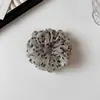 Goma para el pelo de malla con lunares en forma de corazón estilo coreano, Accesorio para el cabello dulce y elegante, Goma para el pelo de moda de alta elasticidad, Accesorio de alta gama
