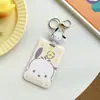 Porta-Cartão de Refeição Escolar, Cartão de Ônibus, Cartão de Acesso, Porta-Cartão Octopus do Metrô, Pingente de Mochila, Retrátil, Cartoon Sanrio de Cabeça Grande