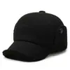 Nuevo Sombrero Cálido Lei Feng de Otoño e Invierno para Hombres, Papá, Ocio al Aire Libre, Sombrero de Terciopelo Engrosado para Personas de Mediana Edad y Mayores, Sombrero con Protección para los Oídos