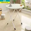 Mesa Dobrável para Uso Doméstico, Mesa de Jantar para Apartamentos de Aluguel, Mesa Pequena para Refeições, Dormitório, Mesa Portátil para Exterior, Mesa Quadrada Simples para Montar Barracas