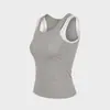 Camiseta sin mangas de mujer cálida, estilo dos piezas falsas, con tirantes de colorblock, cuello en U, corte ajustado, no necesita sujetador, capa interior, capa exterior, capa base, camisa