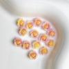 Atacado luminoso vivo rosa quente colorido rosa unha jóias flor artificial pacote de material de unha