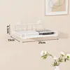 Soporte de almacenamiento para router, estante de pared sin taladro para wifi, decodificador y proyector
