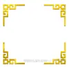 Cuatro Pegatinas Florales Diagonales para Techo Autoadhesivas Borde Decorativo para Techo de Sala de Estar Pegatinas de Pared Acrílicas 3D Largas
