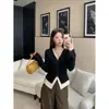 Ropa interior de otoño e invierno para tallas grandes, nuevo diseño de retazos de encaje con lazo, imitación de dos piezas, manga larga, cepillado, corte ajustado
