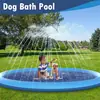 Piscina de Borrifo d'Água de PVC Nova da Amazon Transfronteiriça 170cm Brinquedo Externo para Crianças Gramado Praia Golfinho Piscina de Borrifo d'Água