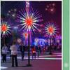 Luces Digitales LED Fuegos Artificiales Electrónicos Estéreo 3D Luces para Jardín Calle Plaza Luces Decorativas Luces de Paisaje Grandes Espectáculo de Luces Exterior