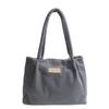 Bolsa de Mão Estudantil Estilo Coreano Nova Bolsa de Lona Bolsa de Ombro Sacola Tote Trabalho de Aula Estudantil Roupa Grande Capacidade Bolsa Feminina