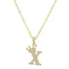 Nuevo Collar de Acero de Titanio para Mujer Lujo Ligero Temperamento Letra Perla Gargantilla Vintage Moda Colgante Cadena Clavícula Colección al por Mayor