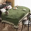 Mantel estilo americano, lavable, a prueba de aceite, impermeable, resistente al calor, mantel ovalado, lujo ligero, sensación de alta gama, mantel individual, mantel