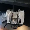 Bolso Tote de Lona para Viajes Diario Mujer Gran Capacidad Nuevo 2025 Casual Otoño e Invierno Más Fácil de Combinar Bolso de Hombro Estudiante Universitario Bolsa para Clase