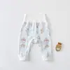 Pantalones de Puro Algodón de Cintura Alta para Protección de Vientre para Hombres y Mujeres, Ropa Interior Larga Ajustada de Primavera y Otoño, Pantalones para Recién Nacidos, Pantalones de Capa Base, Pantalones de Glúteos Clase A