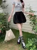 Pantalones Culotte con Diseño de Capullo Floral para Mujer en Otoño, Pantalones Hinchados de Cintura Alta con Efecto Adelgazante, Shorts Blancos de Moda y Versátiles para Personas Bajitas en Verano