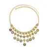 Joyería de Plata Étnica Zhuang de Guangxi, Tocados y Collares para Mujer del 3 de Marzo, Festival de la Canción del 3 de Marzo, Tocados para Actuación de Coro y Danza de Montaña
