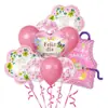 Globo de Papel de Aluminio Redondo en Forma de Corazón de 18 Pulgadas para el Día de la Madre Transfronterizo Decoración de Fiesta del Día de la Madre Fiesta de Cumpleaños