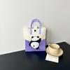 Nova Bolsa de Malha de Grande Capacidade Advanced Sense Ins Bolsa para Celular Nicho Ombro Crossbody Bolsa Cartoon Fashion Bolsa