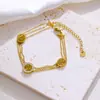 Pulseira Popular de Moda Transfronteiriça em Aço Inoxidável com Múltiplas Camadas Criativa Versátil Luxo Leve Árvore da Vida Diamante Pulseira de Aço Titânio para Mulheres