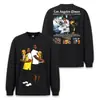 Camiseta de manga larga para hombre Stewell Kobe O'Neal transfronteriza lavada copo de nieve holgada peso pesado algodón puro