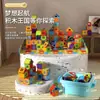 Casa Grande de Blocos de Construção para Crianças Montagem Educacional Quebra-Cabeça 3D Casa Brinquedo para Idades 3-6 Faz de Conta