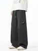 Roupas Masculinas ACU Calças casuais patch work da moda para homens e mulheres, corte solto, versátil, perna larga, estilo workwear, calças de moletom esportivas de perna reta para homens