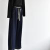 Calça Jeans Wide-Leg Outono Nova Moda Feminina Cor Blocada Jeans Wide-Leg Casual Longa para Mulheres